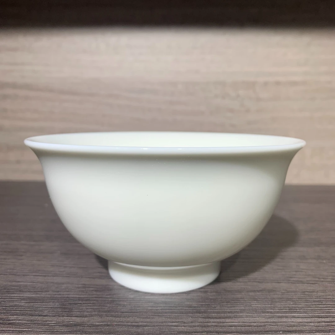高温瓷润白瓷5寸碗高档轻奢家用健康米饭碗纯白色简约支持定制