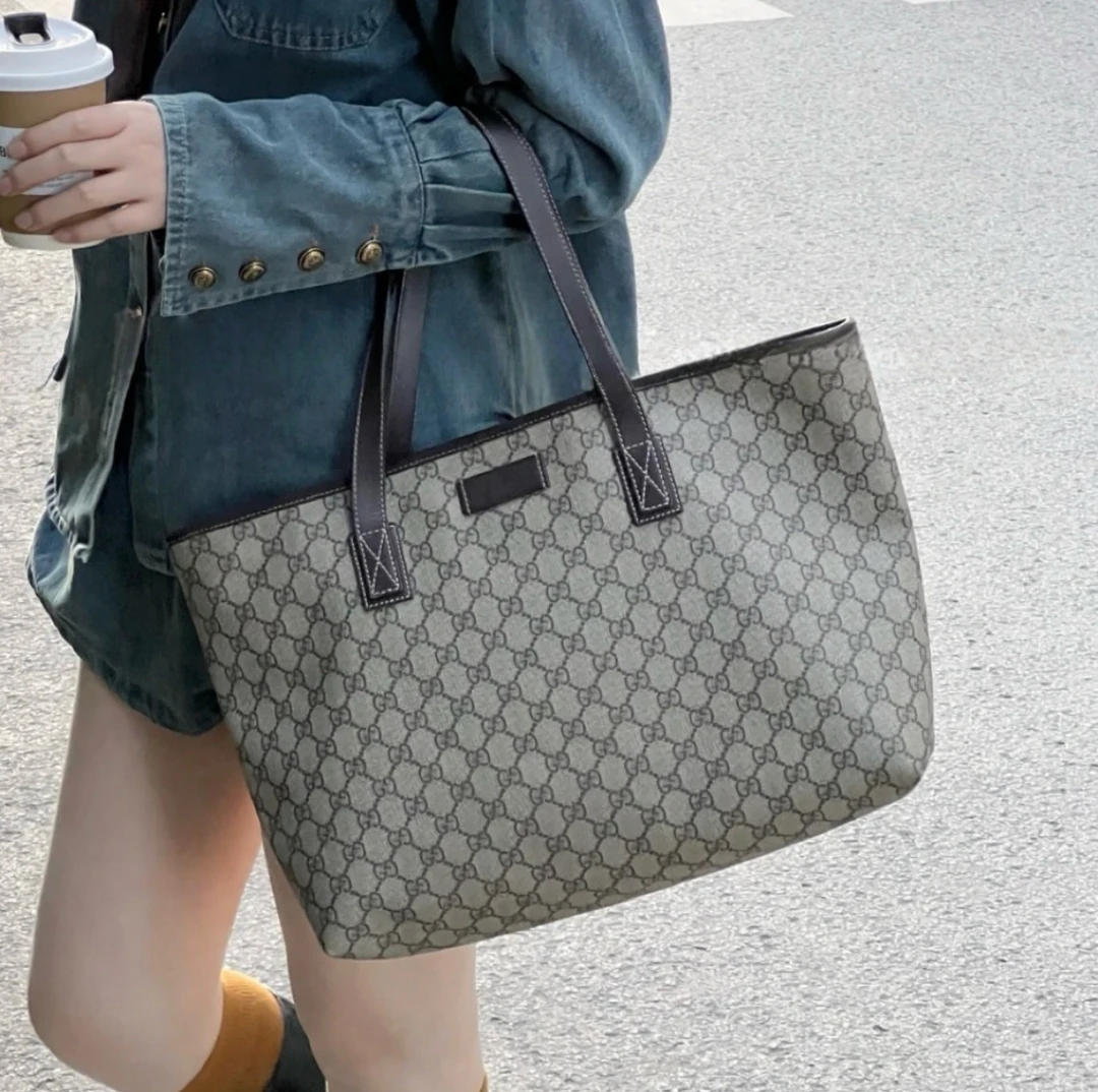 95新  GUCCI/古驰 老花托特