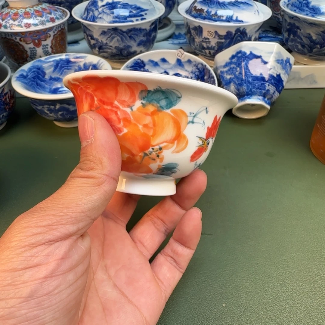 纯手工纯手绘茶具石头7