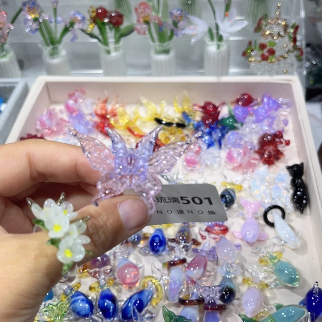 吊坠（不含链）琉璃501蝴蝶戒指