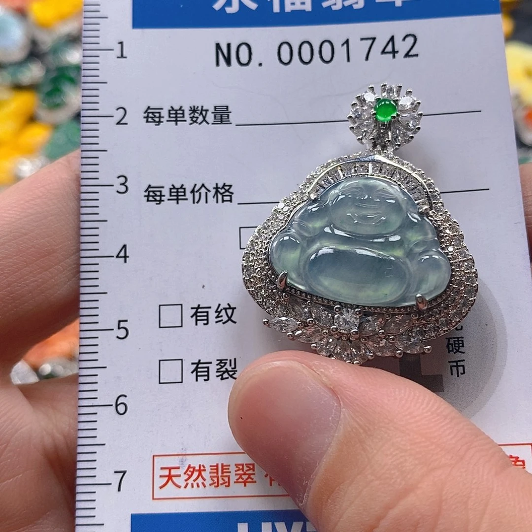 翡翠未镶嵌吊坠(不含链)