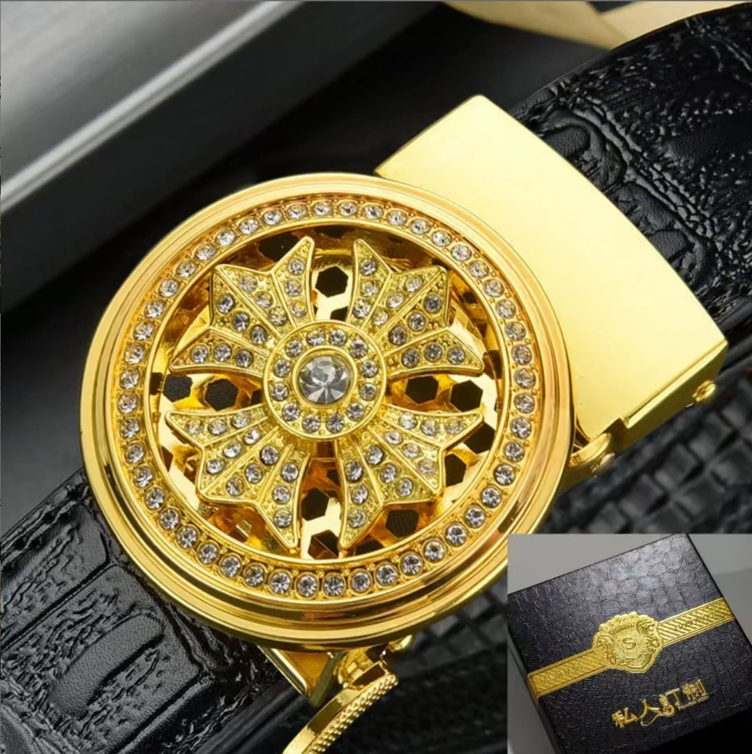 男士旋转皮带时尚潮流腰带