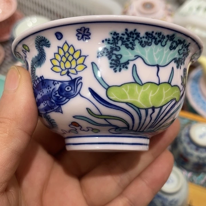 摆件陶景德镇陶瓷主人杯233