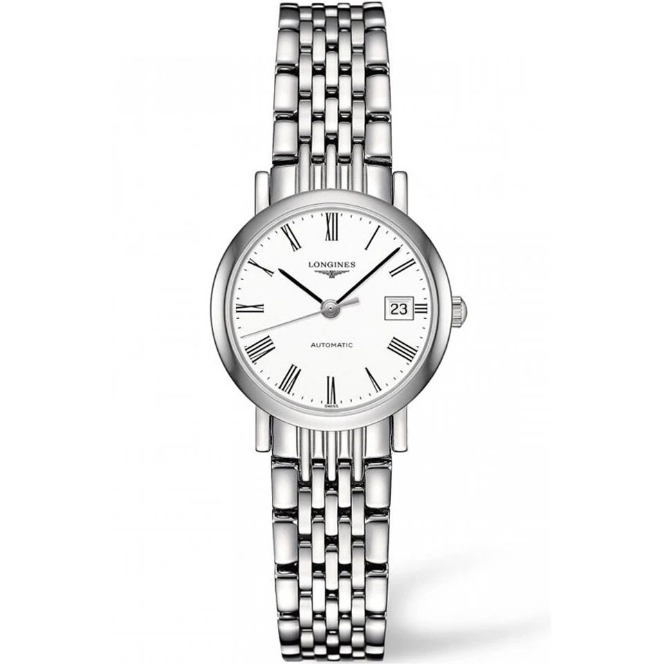 99新 Longines/浪琴 博雅系列罗马刻白盘25.5mm自动机械女表