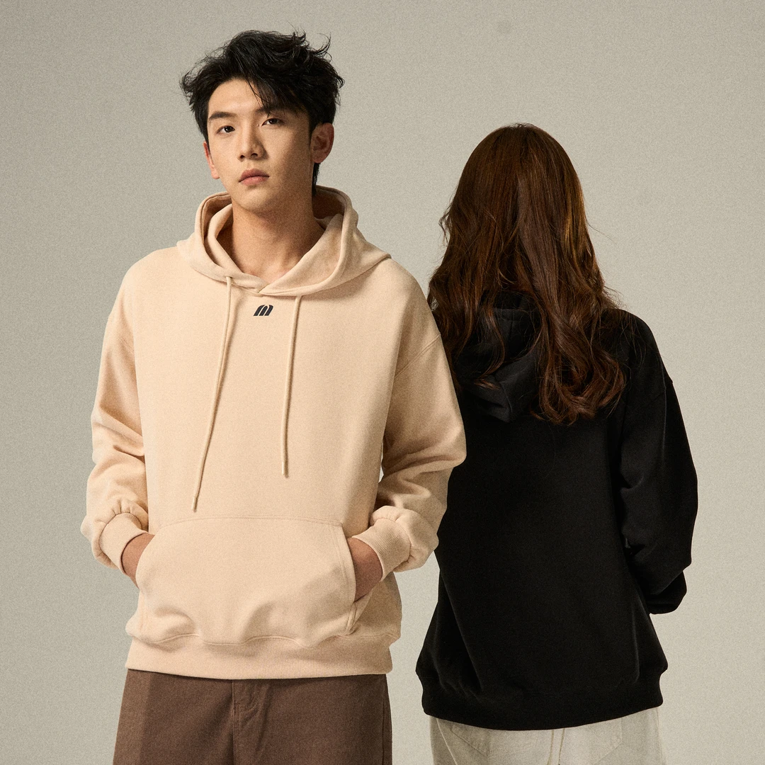 ZMOH美式休闲长袖连帽套头字母卫衣女2025春秋新款情侣宽松卫衣