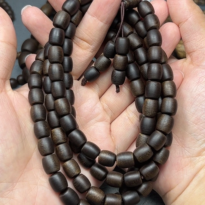 手串沉香白棋玉化