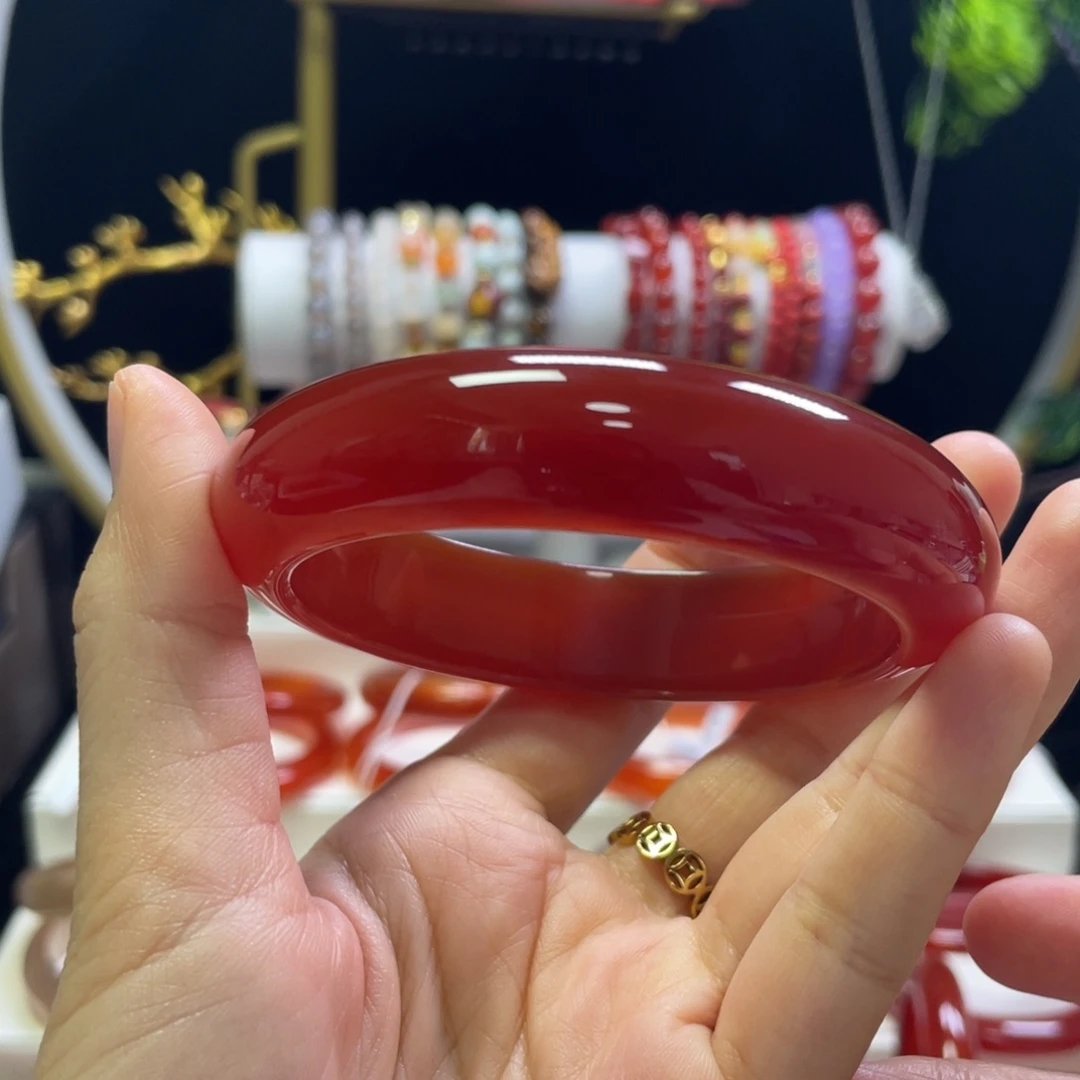 玛瑙/玉髓手镯未镶嵌喜****安