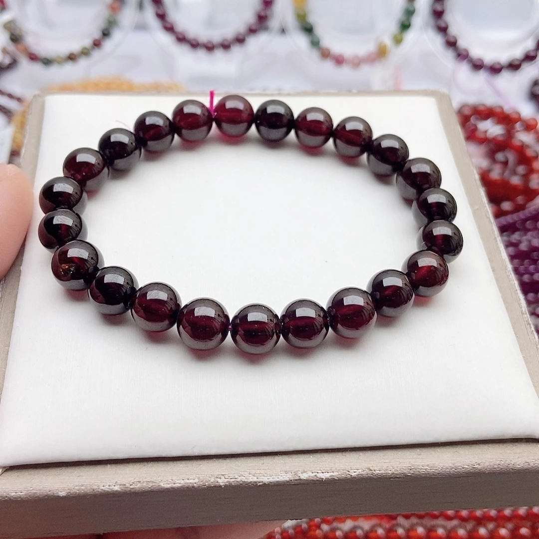 石榴石手链未镶嵌8.5