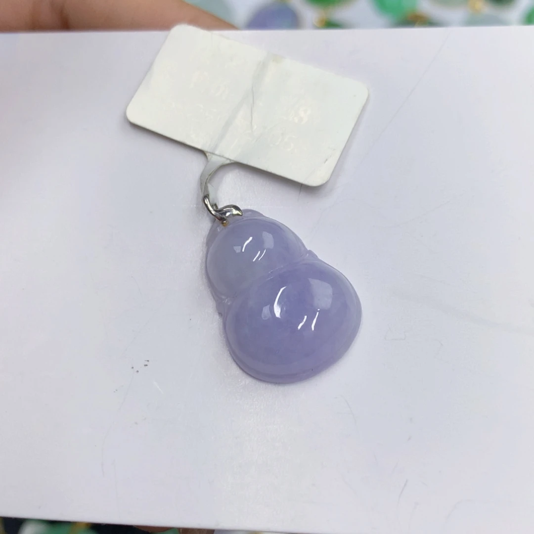 颈饰18K金镶嵌翡翠翡翠