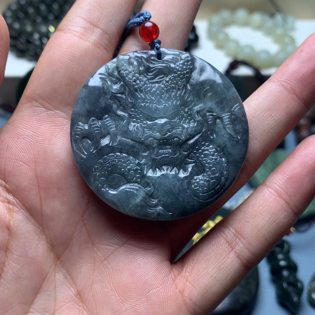 翡翠未镶嵌挂件天然A货