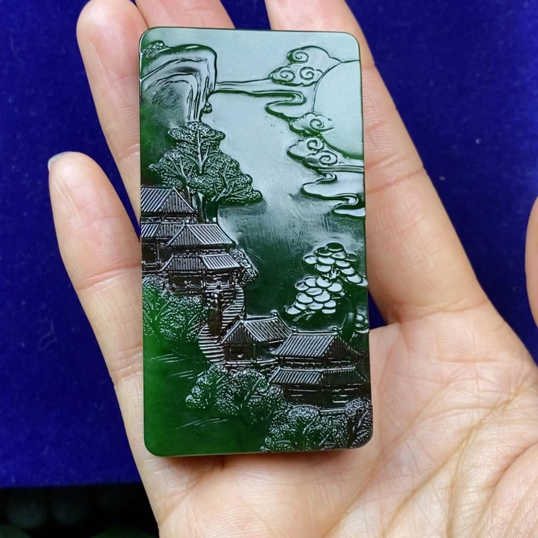 索***南和田玉未镶嵌挂件