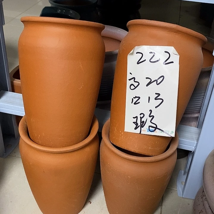 粗陶红陶绿植花盆222