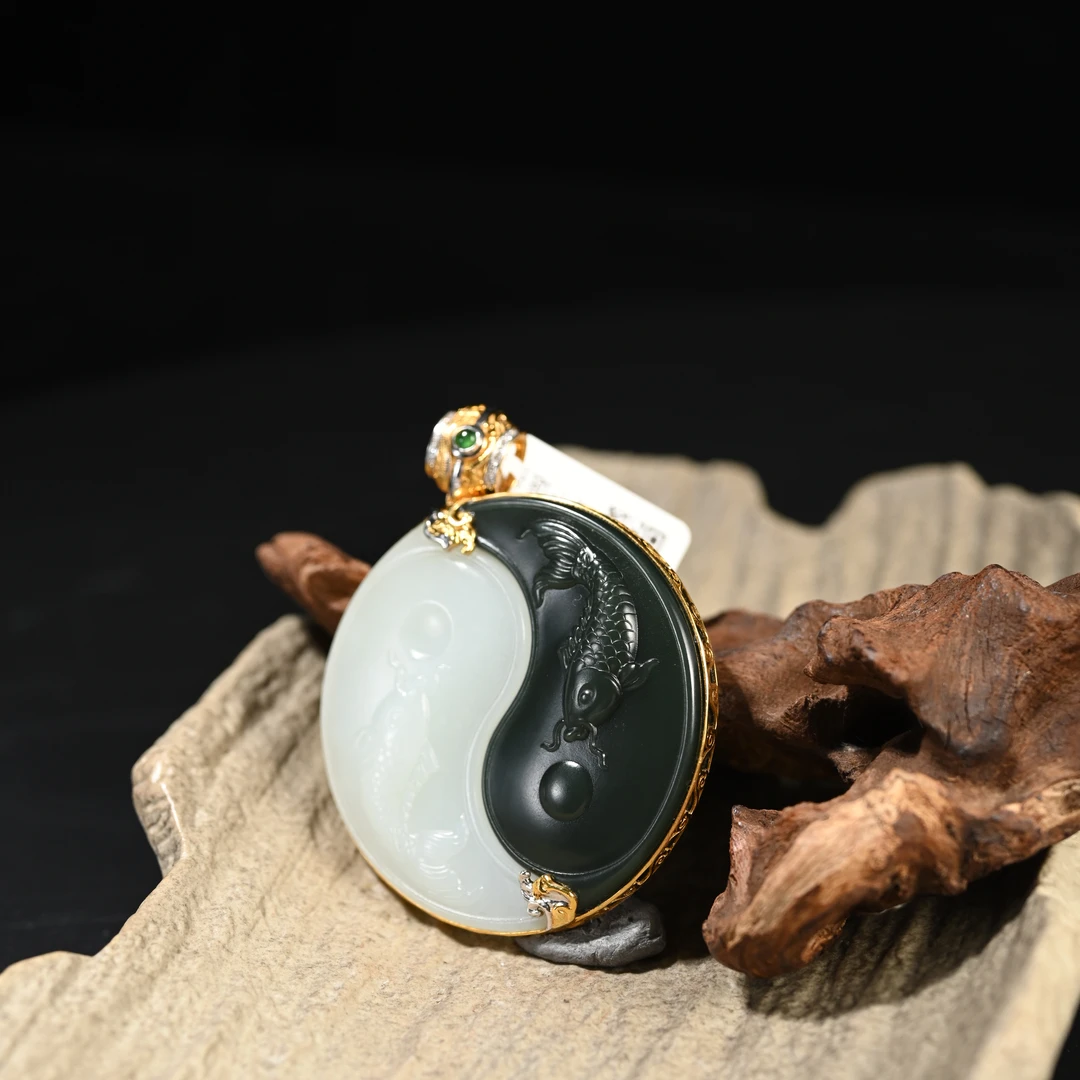 Lot8818 2511130060和田玉阴阳太极挂件/保利