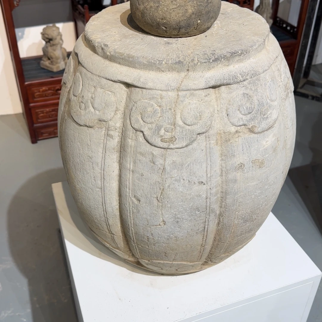 低***7石材青石石鼓，咯哦啦的