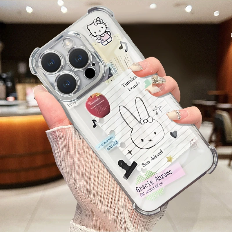 适用苹果国产全系列手机壳苹果手机壳小盐巴手机壳四角防摔保护套