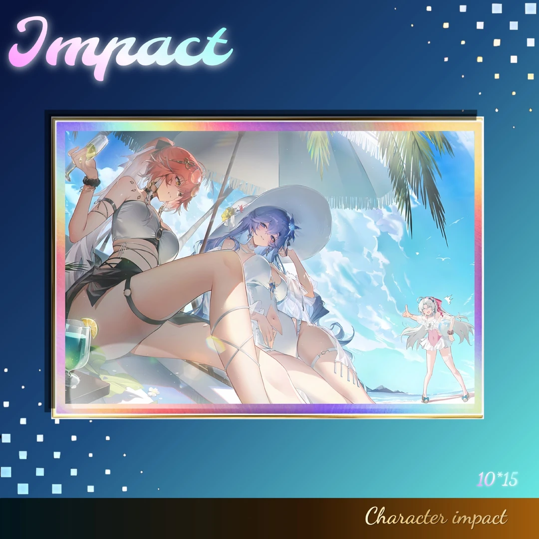 鸣潮周边亚克力色纸卡提希娅长离赞妮摆件二创