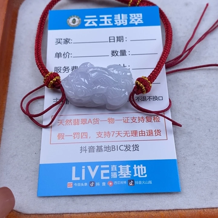 翡翠未镶嵌颈饰多人貔貅