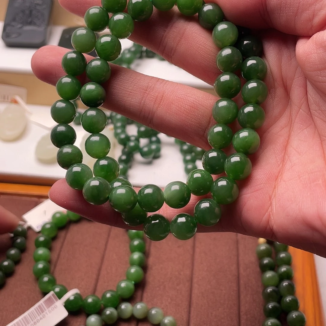 和田玉（碧玉）未镶嵌项链