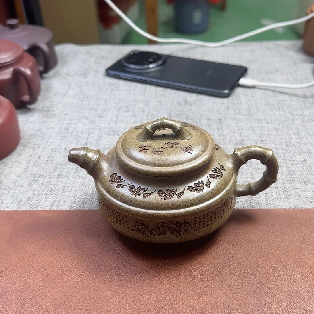 段泥茶壶民间手艺人全手工制作