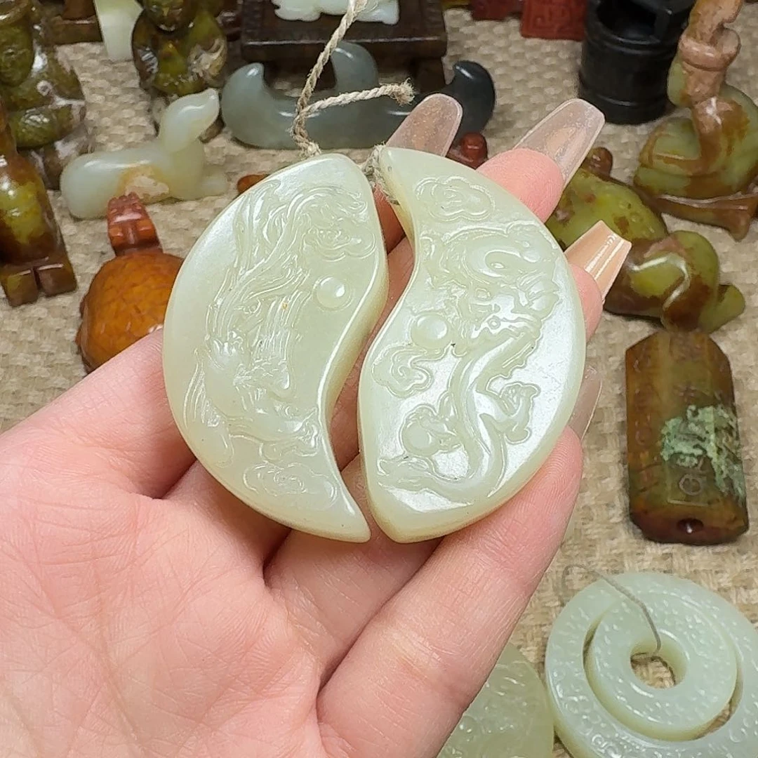 白玉菩提吊坠挂件