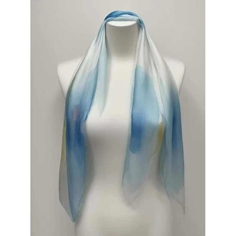 C305 素帛染烟 围巾长巾