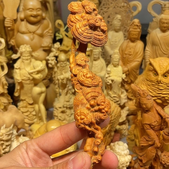 黄杨木小瑕疵崖柏如意