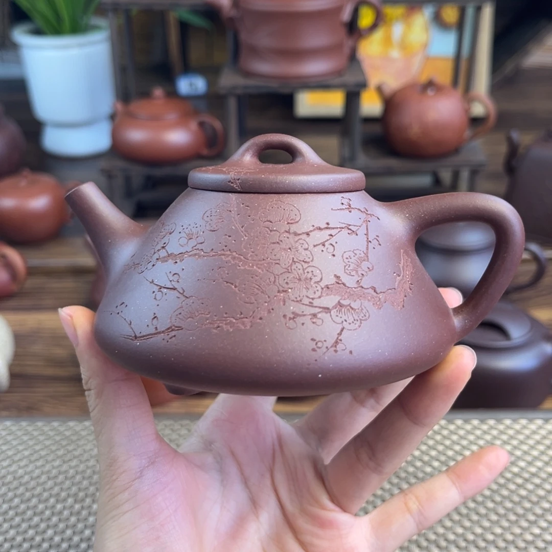 春***年茶壶紫砂手工制作工艺精湛