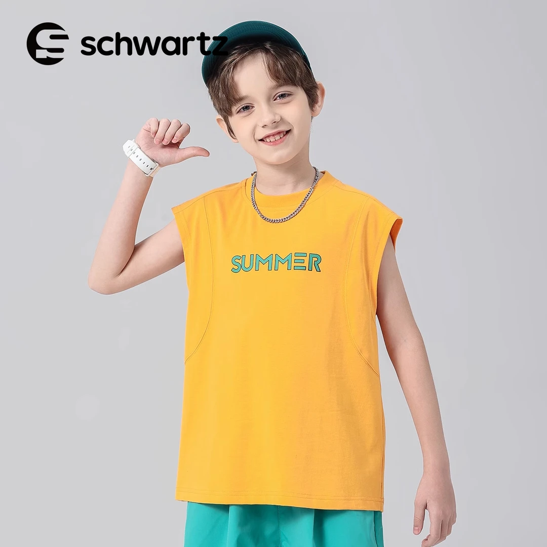 Schwartz童装儿童短袖T恤男童上衣2025新款夏装大童洋气-0495