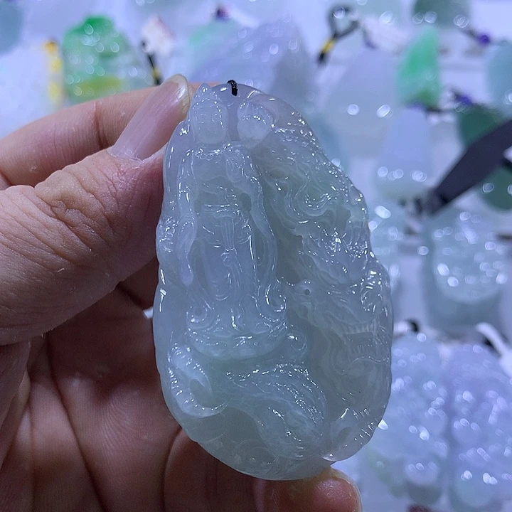 翡翠未镶嵌颈饰天然翡翠A货吊坠