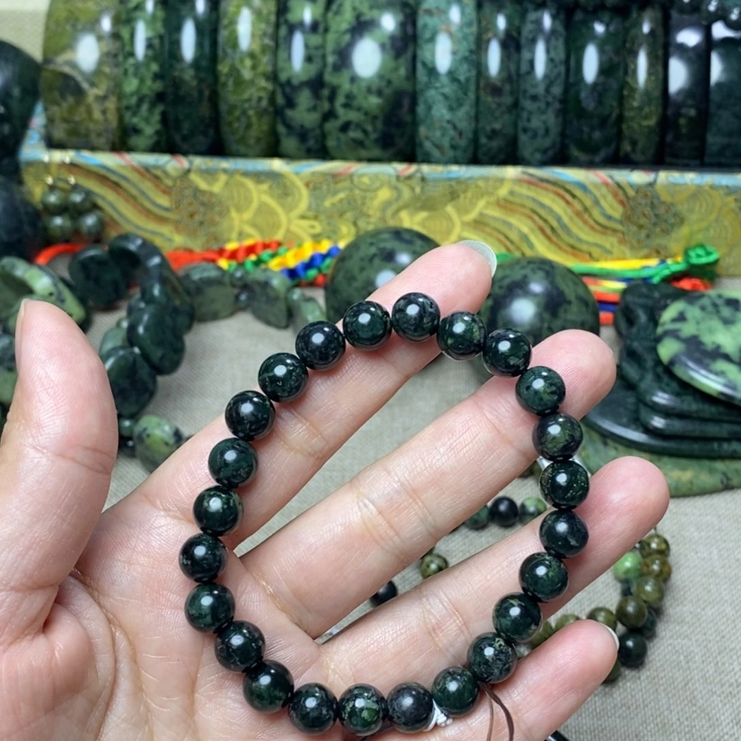 蛇纹石玉手链未镶嵌