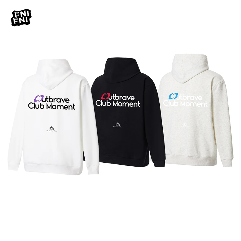 FNI黑标（勇敢时刻AB面）户外美式重磅连帽卫衣男女款长袖加绒胶浆
