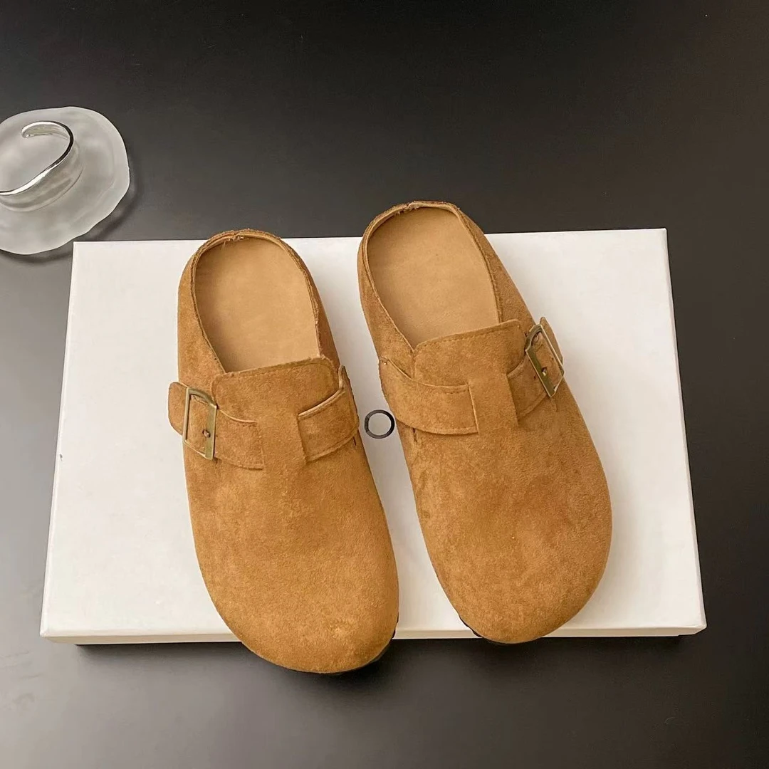 厚底勃肯鞋春夏新款一脚蹬赖人鞋外穿森系单鞋2026