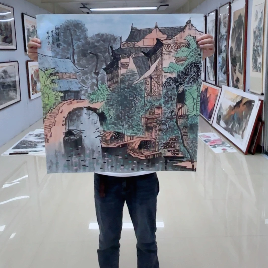 国画国画作品多次