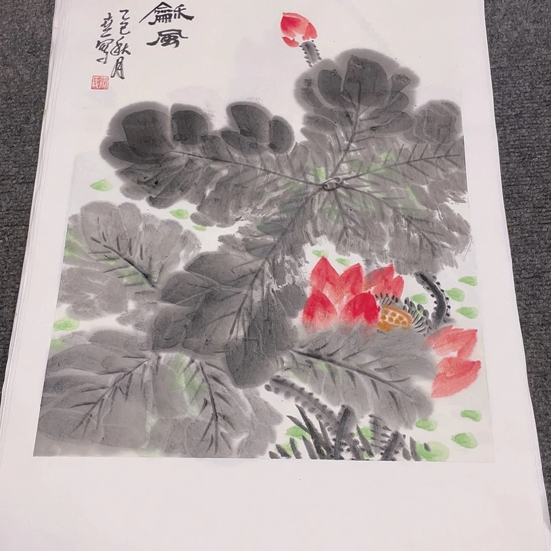 国画1.4平尺纯手绘国画作品