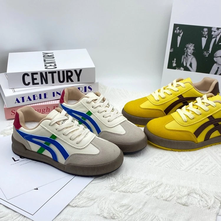 【艾玛精选】中跟圆头运动鞋系带百搭卡通动漫阿甘鞋时尚休闲鞋