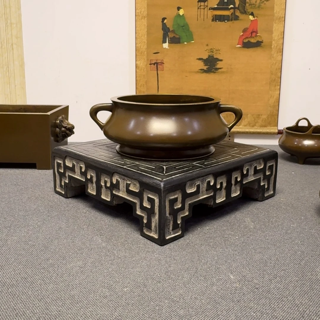 青***客铜口径12.6蚰龙耳