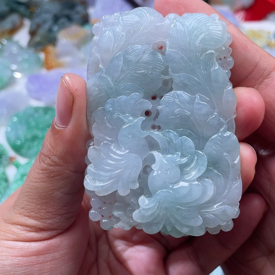翡翠未镶嵌颈饰翡玉缘翡翠