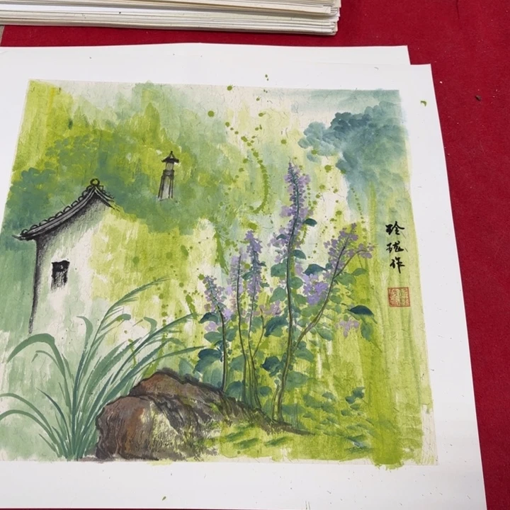 国画花鸟的翅膀和翅膀是一样