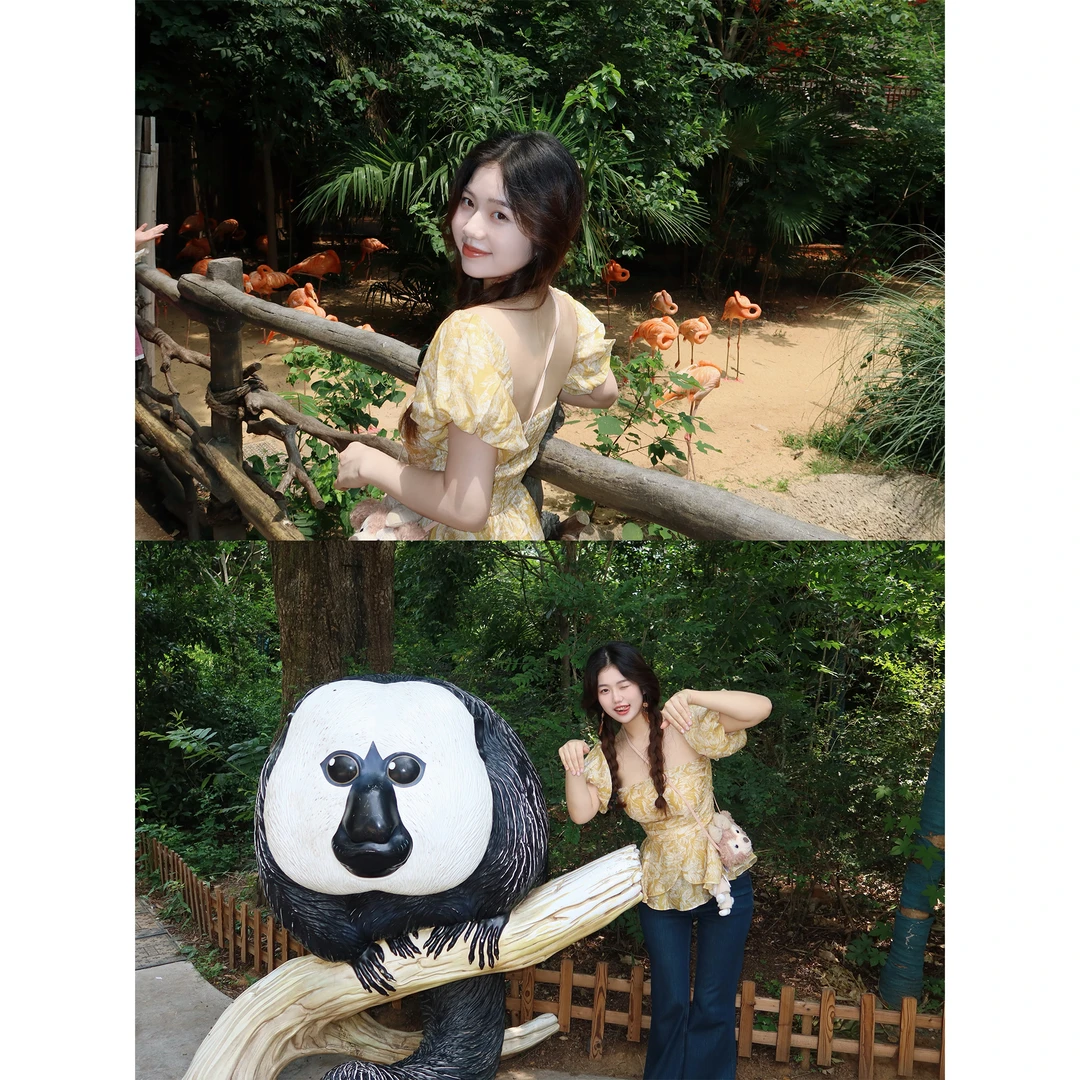 圆圆媛er 10亚麻75天丝 一字肩两穿甜美印花短袖设计感上衣小衫