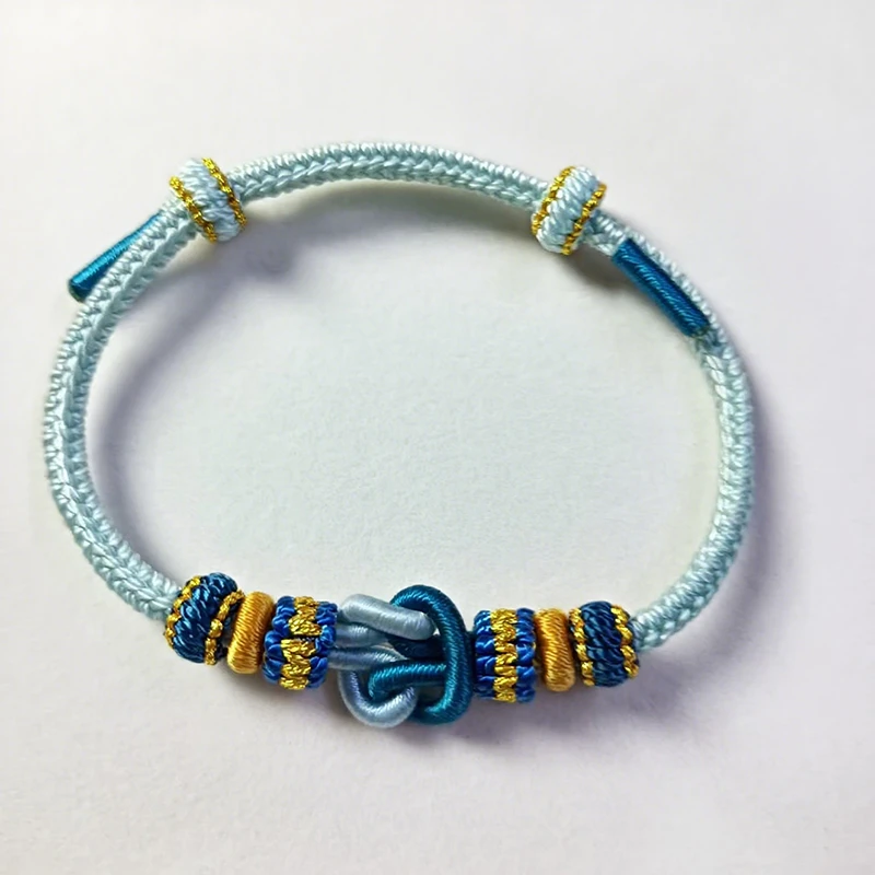 非金属锦纶手链 古法工艺编织风盛世乾坤结手绳纯手工手编饰品