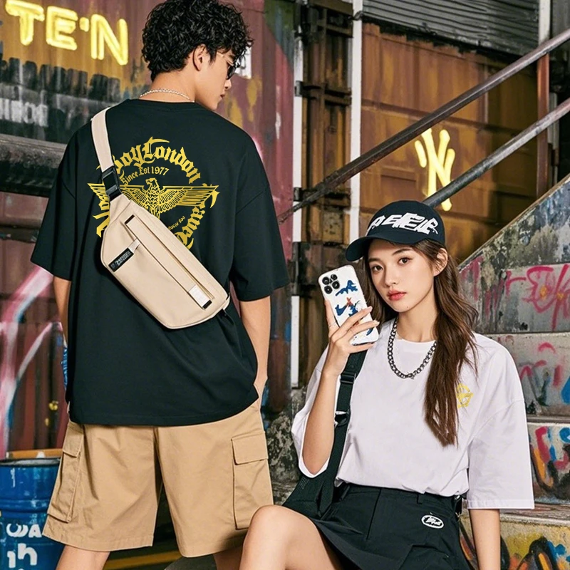 宽松韩版男装冰丝短袖标准常规夏季T恤宽松型圆领