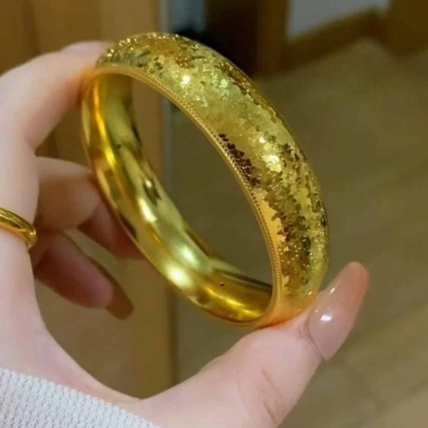 合金手镯 碎冰冰12mm轮胎女款泥鳅背轻奢时尚百搭