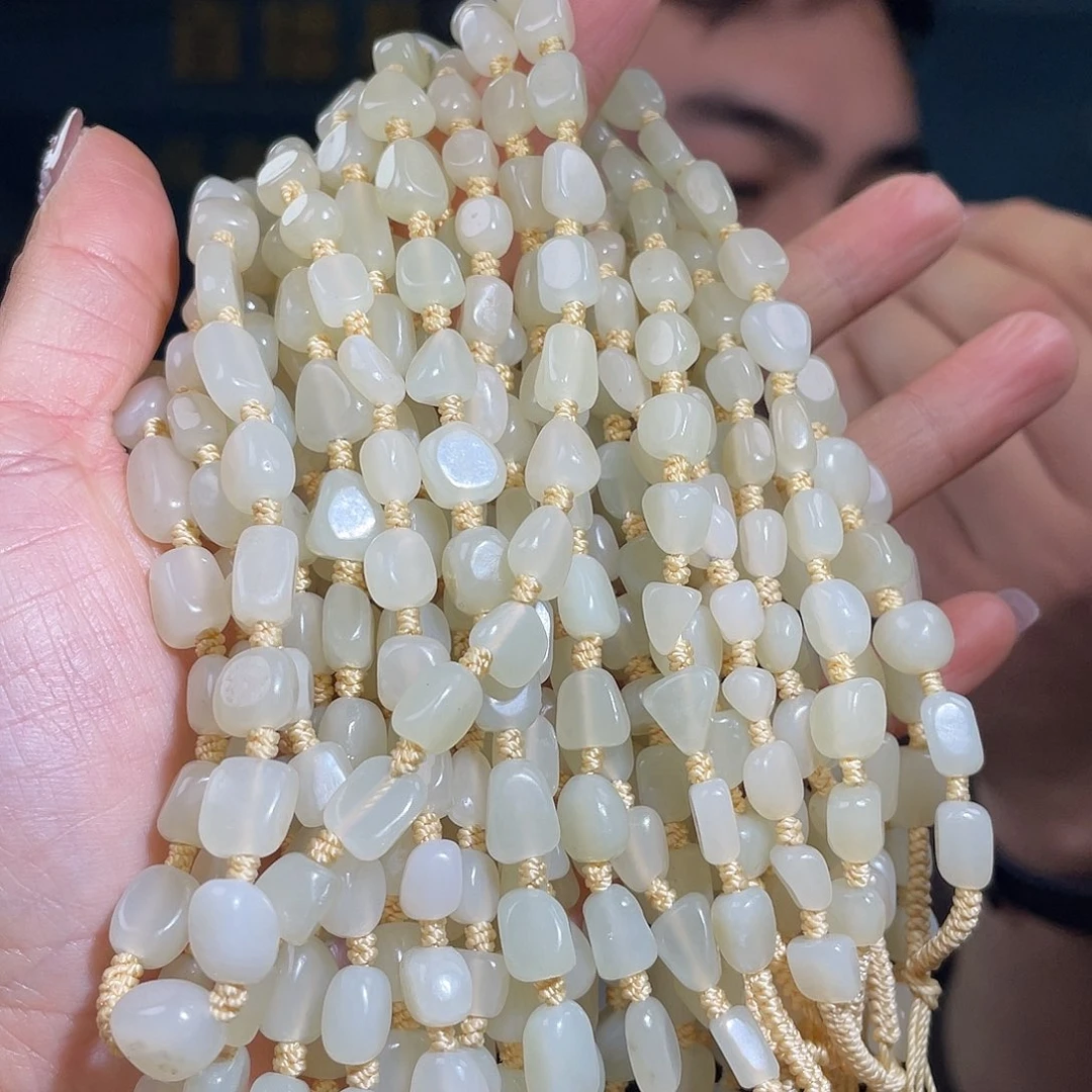 和田玉颈饰未镶嵌多样性发一件