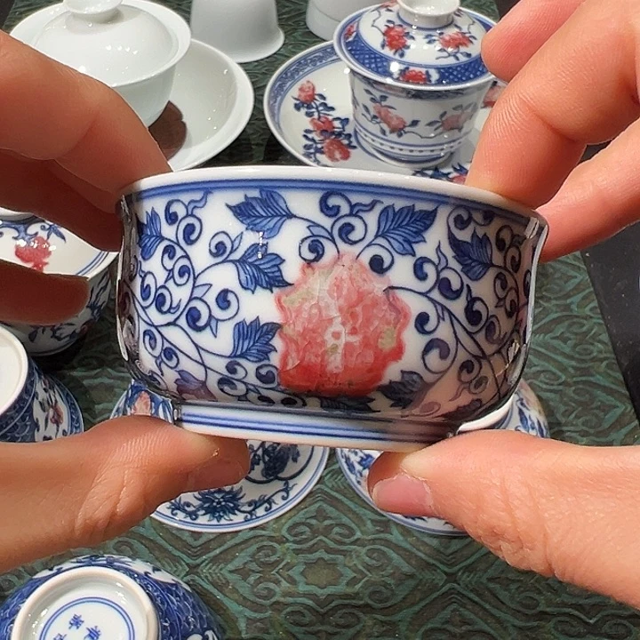 微瑕臻玉古坊原矿孔雀石釉里红