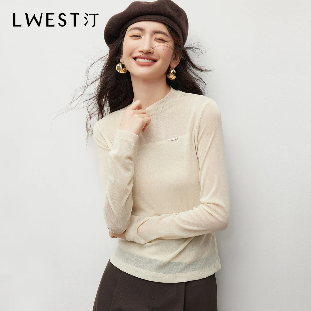8530【女乔专享】朗文斯汀简约通勤气质修身打底衫DTYT5308A185