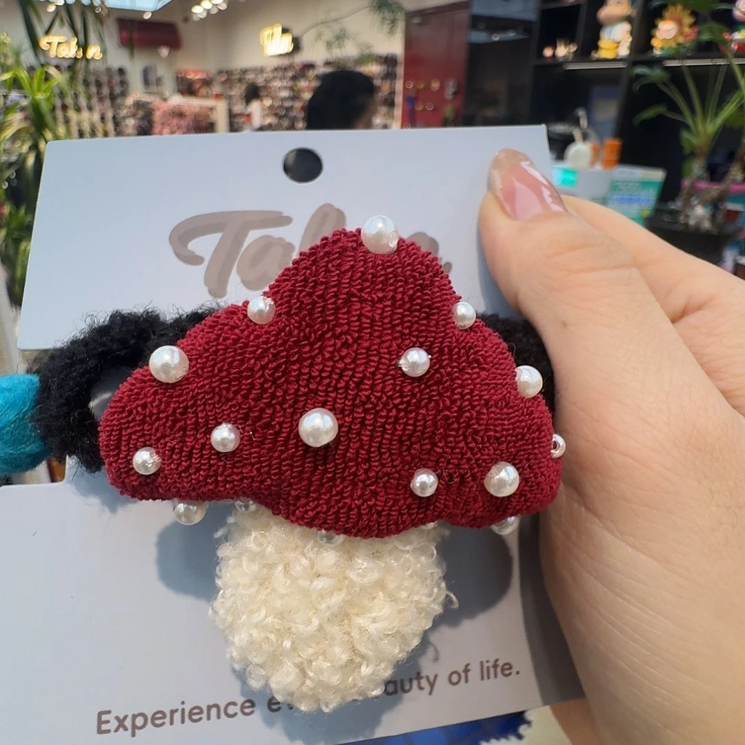 布艺非金属蘑菇电话线