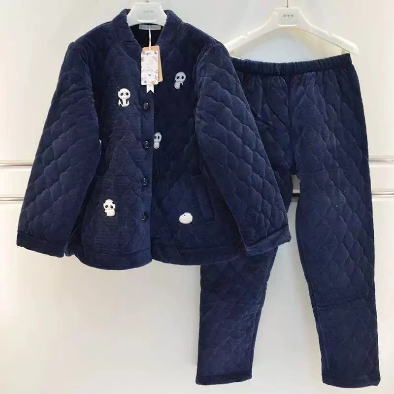 彩色品牌睡衣女士秋冬家居服8882049