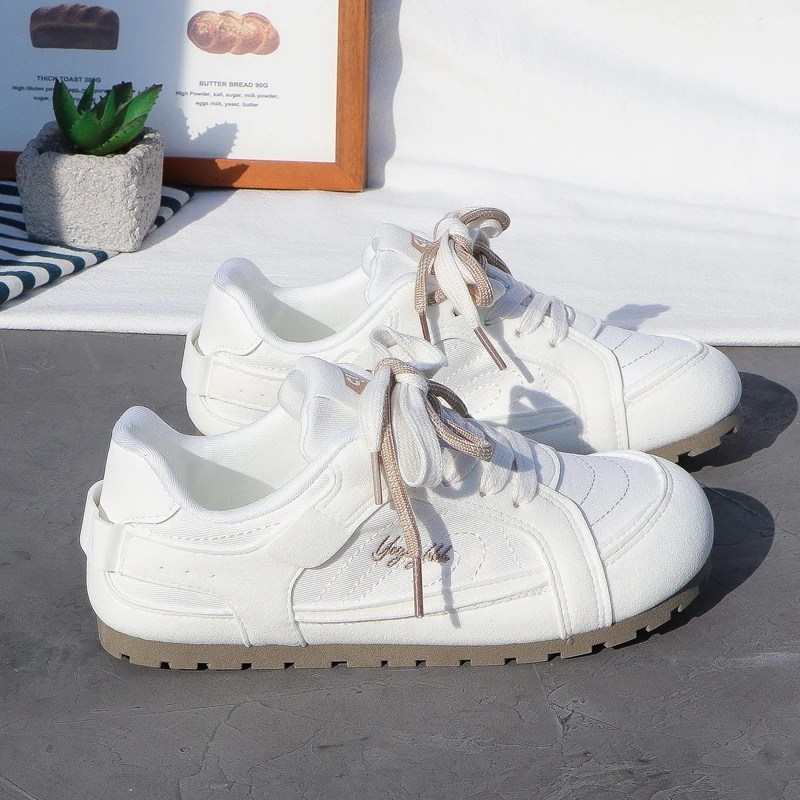 2025夏季新款透气百搭德训鞋女ins潮学生休闲运动阿甘小白板鞋秋