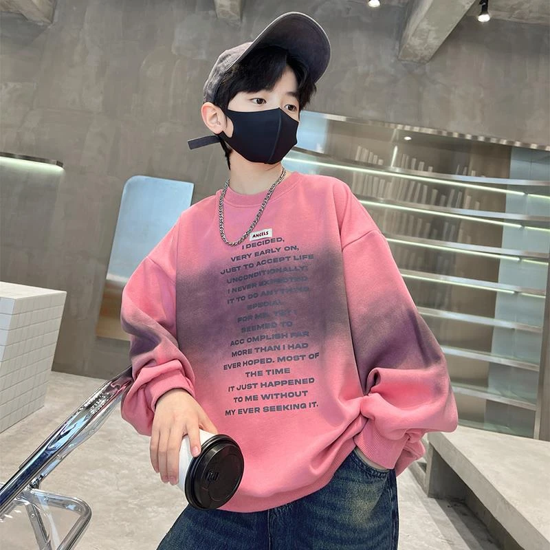 儿童装男童卫衣春秋款2025新款男孩中大童春季痞帅春装帅气上衣潮