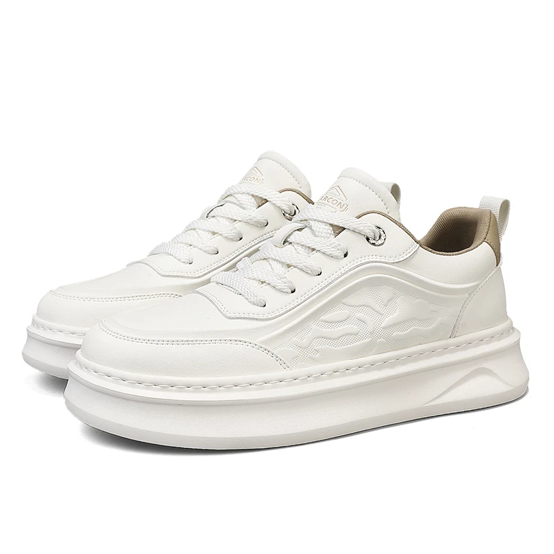 YEARCON/意尔康男鞋2025新款春季百搭休闲板鞋增高小白鞋透气潮流